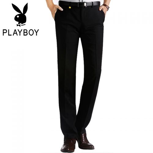 Pantalon droit pour jeunesse PLAYBOY Fibre de polyester fibres viscose rayonne été - Ref 1471186