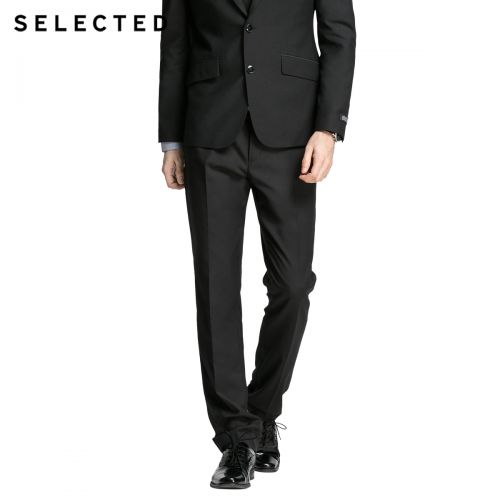 Pantalon Slim-type pour jeunesse SELECTED Fibre de polyester fibres viscose rayonne automne - Ref 1471254