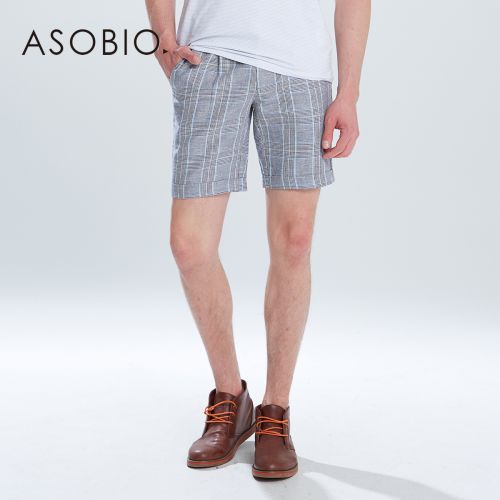 Pantalon Slim-type ASOBIO en coton pour été - Ref 1471297