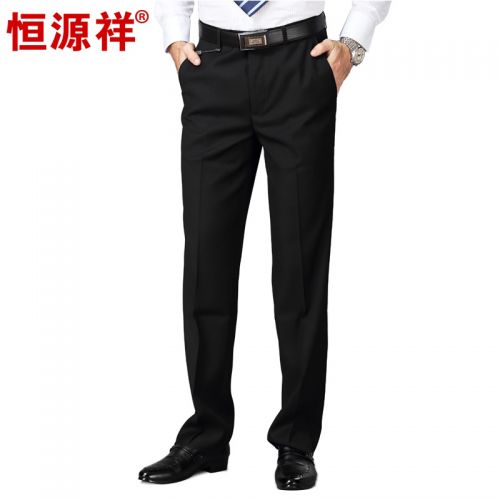 Pantalon droit de fibres viscose polyester, rayonne pour automne - Ref 1471507
