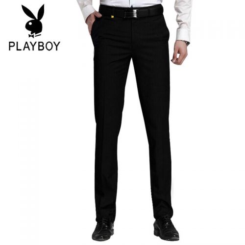 Pantalon Slim-type pour jeunesse PLAYBOY Nouvelle fibre de polyester fibres viscose rayonne été - Ref 1471530