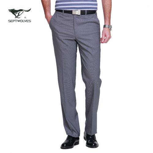 Pantalon droit SEPTWOLVES en polyester pour été - Ref 1471532