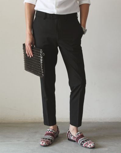 Pantalon Slim-type en polyester - Ref 1471538
