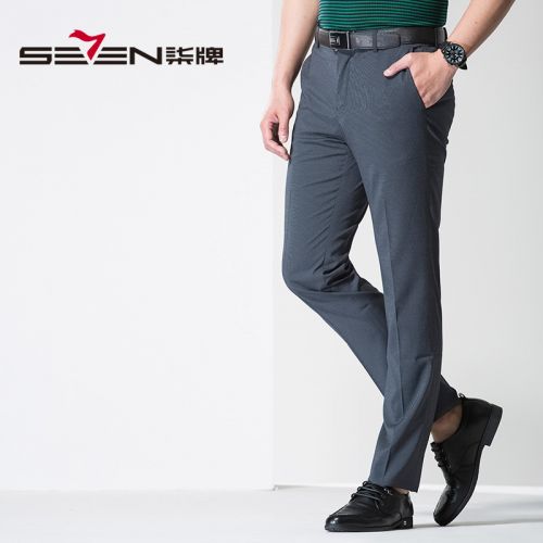 Pantalon droit SEVEN7 en polyester pour automne - Ref 1471580