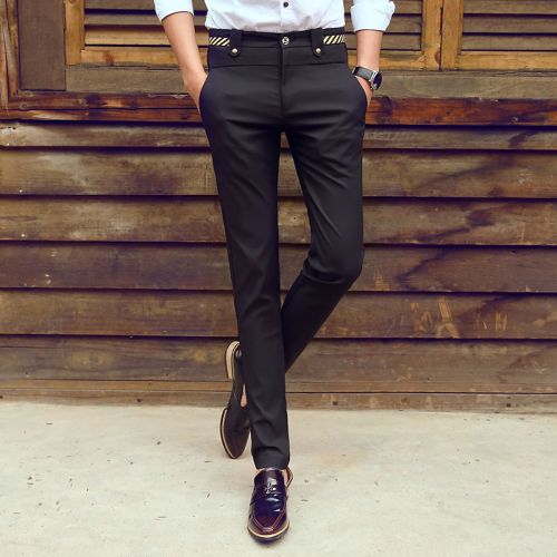 Pantalon droit pour jeunesse en polyester automne - Ref 1471586