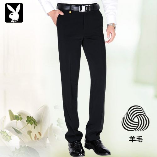 Pantalon droit PLAYBOY en laine pour printemps - Ref 1471629
