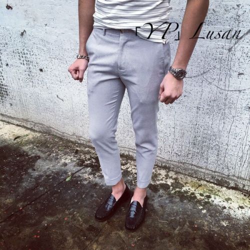 Pantalon Slim-type pour adolescent en coton été - Ref 1471807