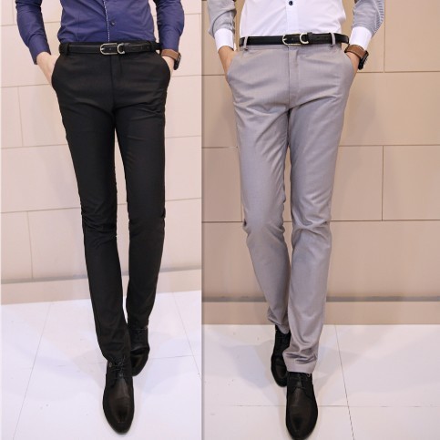 Pantalon Slim-type en coton - Ref 1472024