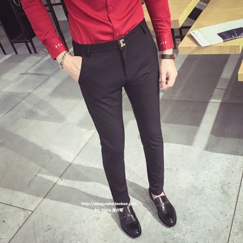 Pantalon Slim-type pour adolescent en coton automne - Ref 1472422