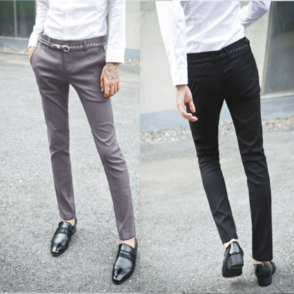 Pantalon Slim-type en coton - Ref 1473369