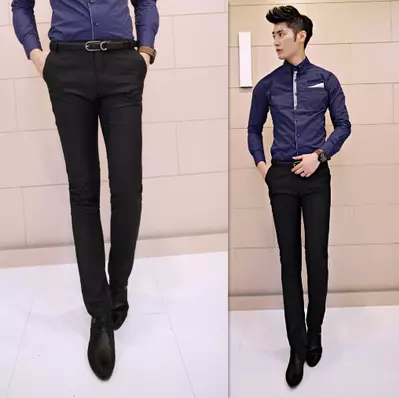 Pantalon Slim-type en polyester - Ref 1473771
