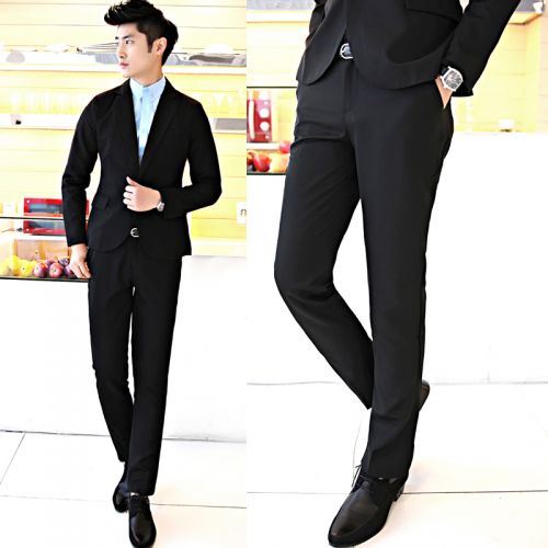 Pantalon Slim-type en coton - Ref 1473774