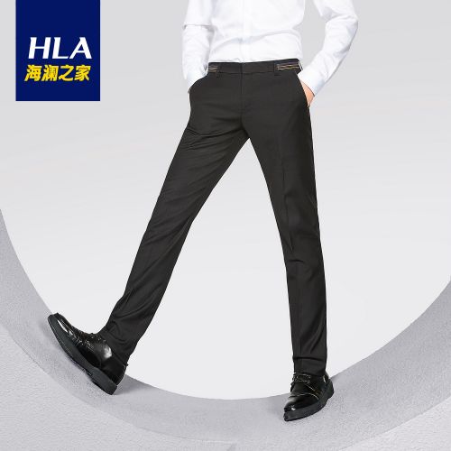 Pantalon Slim-type HEILAN HOME Fibre de polyester fibres viscose rayonne pour automne - Ref 1473966
