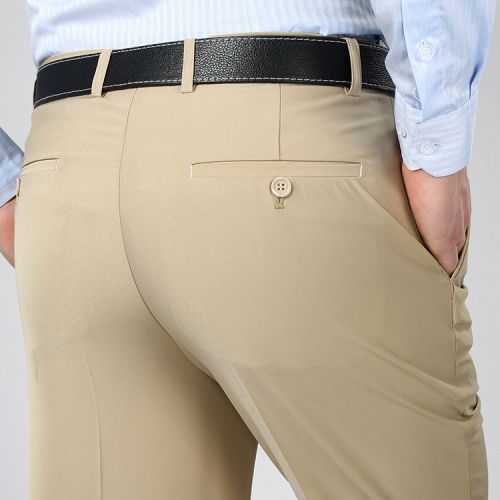 Pantalon droit en soie pour printemps - Ref 1474071