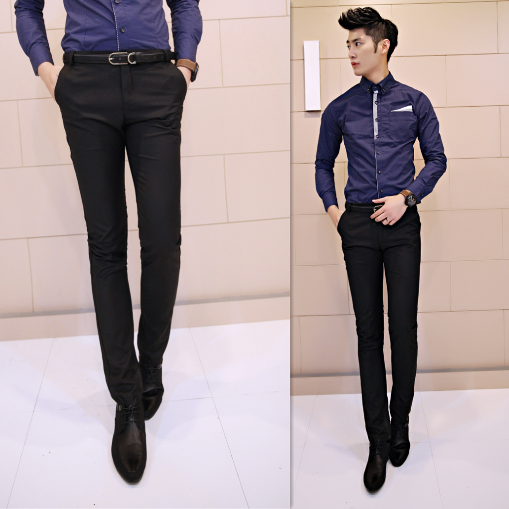 Pantalon Slim-type en coton - Ref 1474531