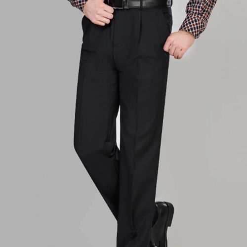 Pantalon droit de polyéthylène téréphtalate PET coton pour automne - Ref 1474569