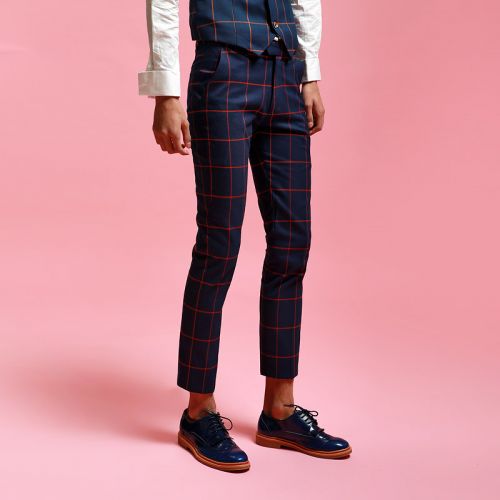 Pantalon Slim-type pour adolescent MACFION Coton, polyester automne - Ref 1474701
