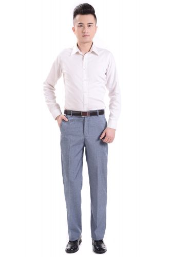 Pantalon Slim-type en coton pour été - Ref 1475566