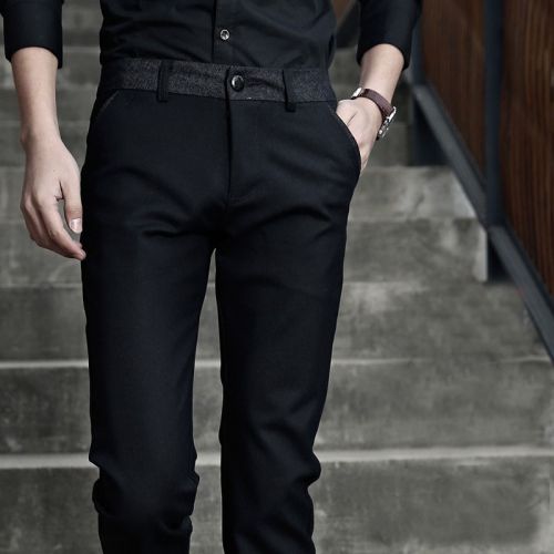 Pantalon Slim-type pour jeunesse fibres polyester polyamide nylon polyuréthane élastique fibre spandex automne - Ref 1476574