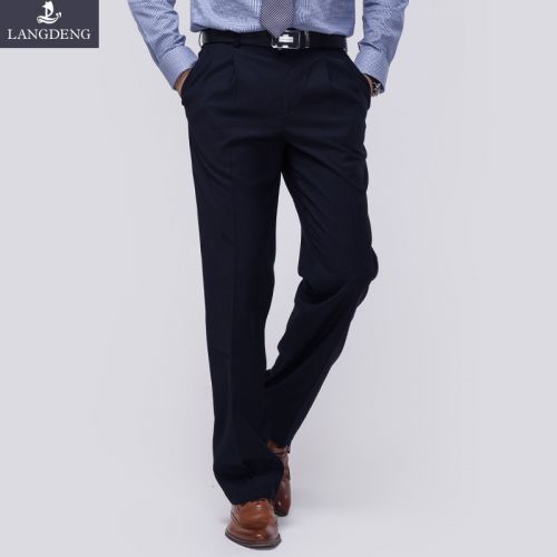 Pantalon droit Fibre de polyester fibres viscose rayonne pour printemps - Ref 1476674