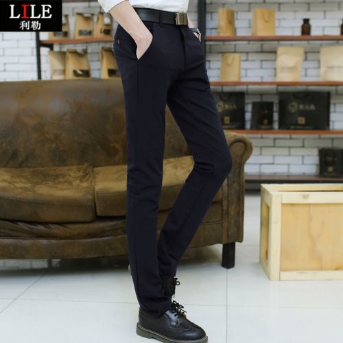 Pantalon droit pour adolescent Polyester Coton automne - Ref 1485544