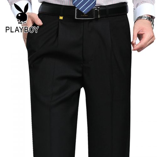 Pantalon droit PLAYBOY Nouvelle fibre de polyester fibres viscose rayonne pour été - Ref 1485555