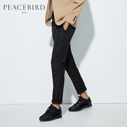 Pantalon Slim-type pour jeunesse PEACEBIRD en laine automne - Ref 1486077