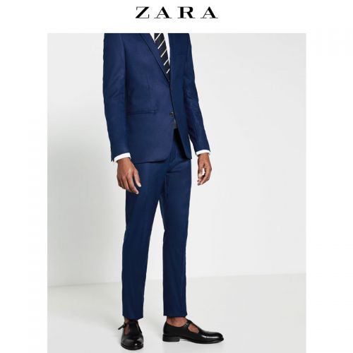 Pantalon Slim-type pour jeunesse ZARA fibre de polyester fibres viscose rayonne polyuréthane élastique spandex été - Ref 1486445