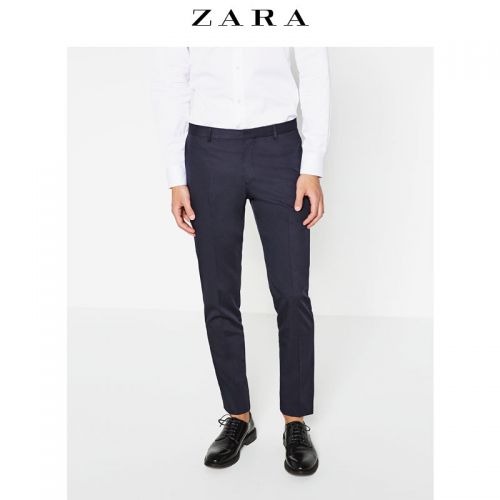 Pantalon Slim-type pour jeunesse ZARA fibres de viscose rayonne polyester polyuréthane élastique fibre spandex été - Ref 1486468