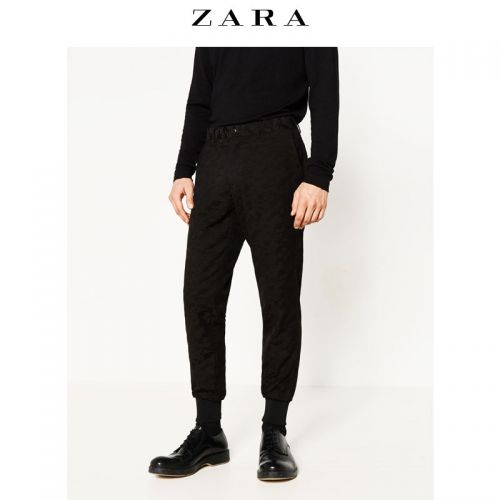 Pantalon droit pour adolescent ZARA Fibre de polyester fibres viscose rayonne automne - Ref 1486475