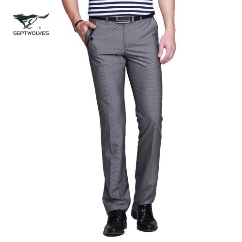 Pantalon droit SEPTWOLVES La fibre de polyester à fibres cellulose régénérée - Ref 1486524
