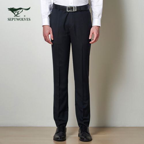 Pantalon droit SEPTWOLVES Nouveau Polyester pour printemps - Ref 1486540