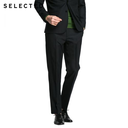 Pantalon droit pour jeunesse SELECTED en laine printemps - Ref 1486628