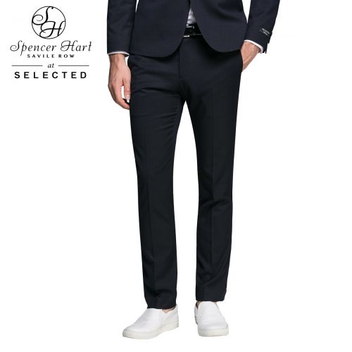 Pantalon Slim-type pour jeunesse SELECTED fibre de polyester fibres viscose rayonne polyuréthane élastique spandex automne - Ref 1486630