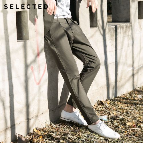 Pantalon droit pour jeunesse SELECTED en coton automne - Ref 1486658