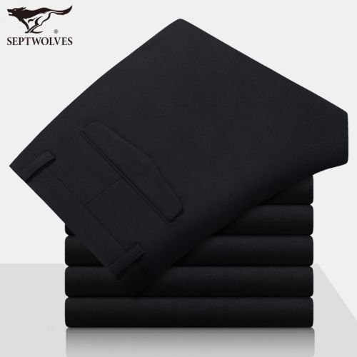 Pantalon droit SEPTWOLVES en polyester pour automne - Ref 1486706