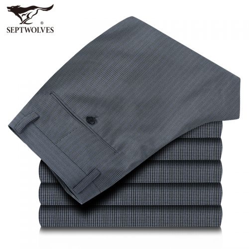 Pantalon droit pour jeunesse SEPTWOLVES de fibres viscose polyester, rayonne été - Ref 1486880