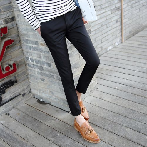 Pantalon Slim-type pour jeunesse UYUK Polyester fibre élastique de polyuréthane spandex été - Ref 1486883