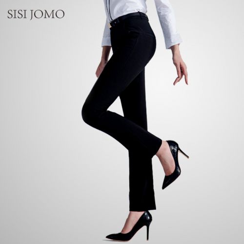 Pantalon droit fibre de polyester fibres viscose rayonne - Ref 1487062