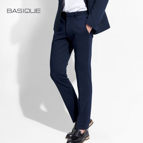 Pantalon Slim-type pour jeunesse BASIQUE fibre de polyester fibres viscose rayonne polyuréthane élastique spandex automne - Ref 1487152