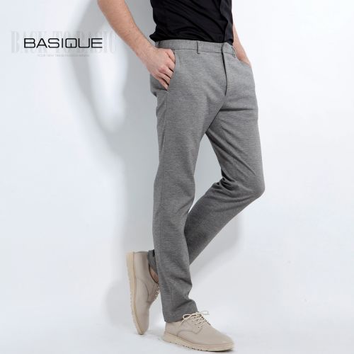 Pantalon Slim-type pour jeunesse BASIQUE fibres de viscose rayonne polyester polyuréthane élastique fibre spandex printemps - Ref 1487155