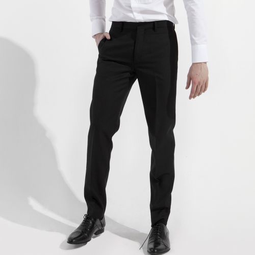 Pantalon Slim-type pour jeunesse BASIQUE en laine automne - Ref 1487157