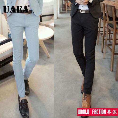 Pantalon Slim-type pour adolescent en coton printemps - Ref 1487354