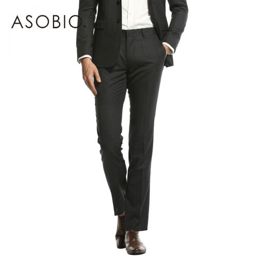 Pantalon Slim-type ASOBIO en laine pour hiver - Ref 1487383