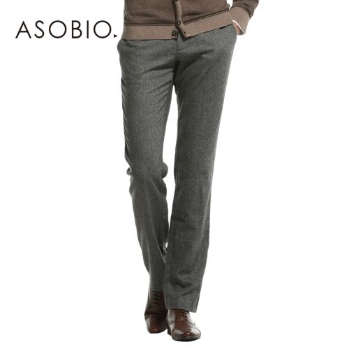 Pantalon droit ASOBIO en laine pour automne - Ref 1487423