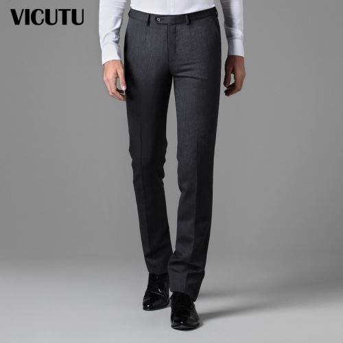 Pantalon Slim-type VICUTU en laine pour automne - Ref 1487578