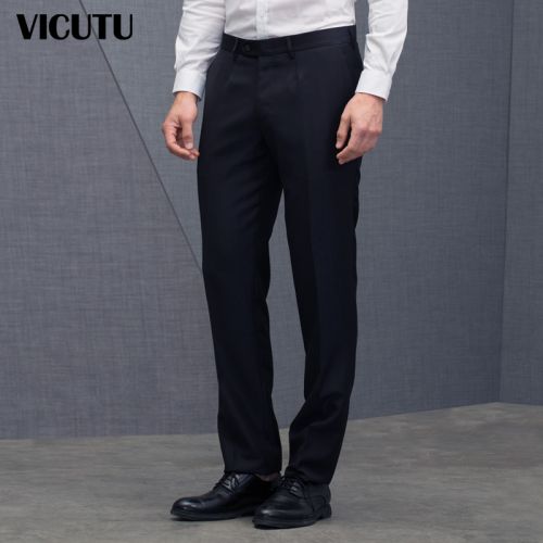 Pantalon Slim-type VICUTU Polyester laine de fibres pour automne - Ref 1487591