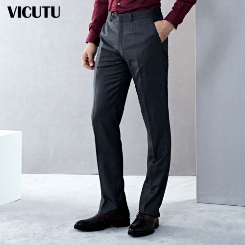 Pantalon droit pour jeunesse VICUTU de laine soie - Ref 1487614