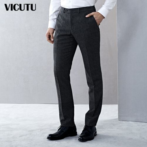 Pantalon Slim-type pour jeunesse VICUTU de fibres polyester laine viscose rayonne polyuréthane élastique fibre spandex - Ref 1487618