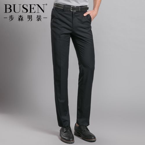 Pantalon droit BUSEN Fibre de polyester fibres viscose rayonne pour été - Ref 1487683